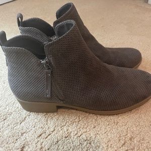 Dark gray ankle boots